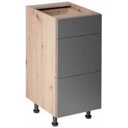 Virtuvės spintelė LNG2-BP D40S3 (Dab Artisan/Grey)